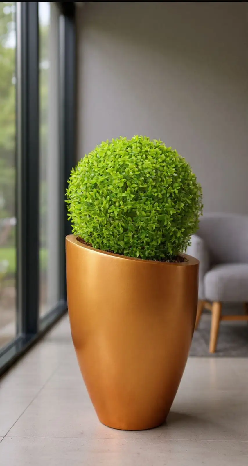 Gold Pot Abstract jardinera decorativa Innovarte